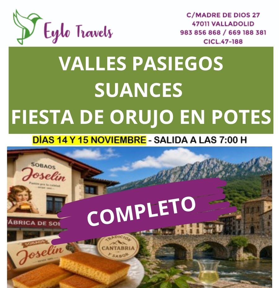 viaje organizado de Eylo Travels a los Valles Pasiegos y Fiesta del Orujo en Potes con salida desde Valladolid.