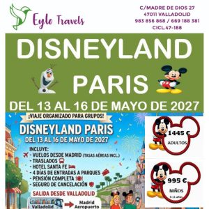 viaje organizado a Disneyland Paris