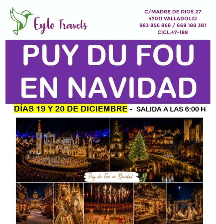 viaje organizado Puy du Fou en Navidad con Eylo Travels