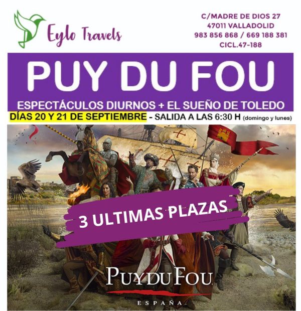 Puy Du Fou desde Valladolid Septiembre 2026
