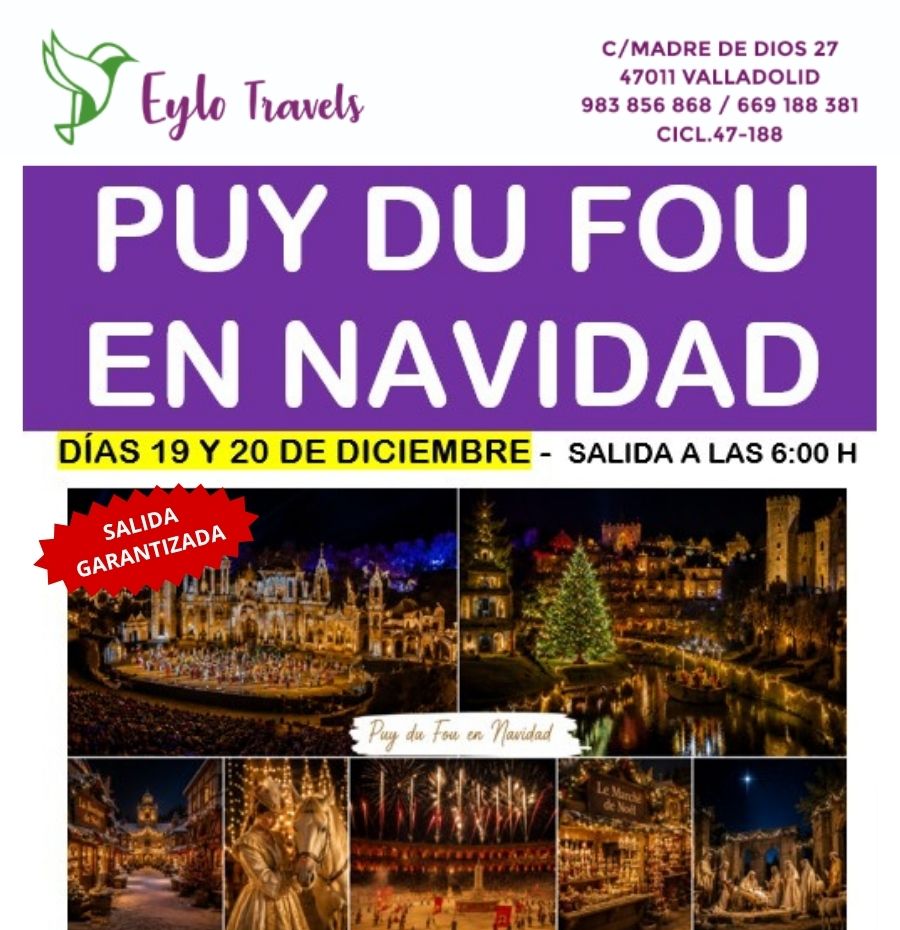 viaje organizado Puy du Fou en Navidad con Eylo Travels