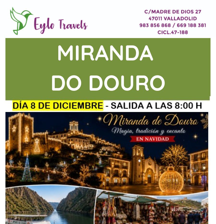 Viaje a Miranda do Douro en Navidad desde Valladolid