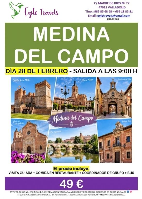 Excursión a Medina del Campo con Visita Guiada y Comida | 28 de Febrero - Imagen 2